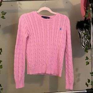 ralph lauren pink sweater